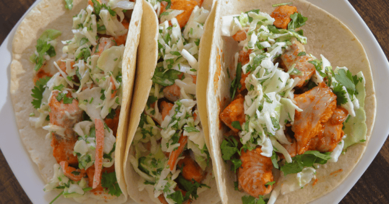 Honey Chipotle Salmon Tacos