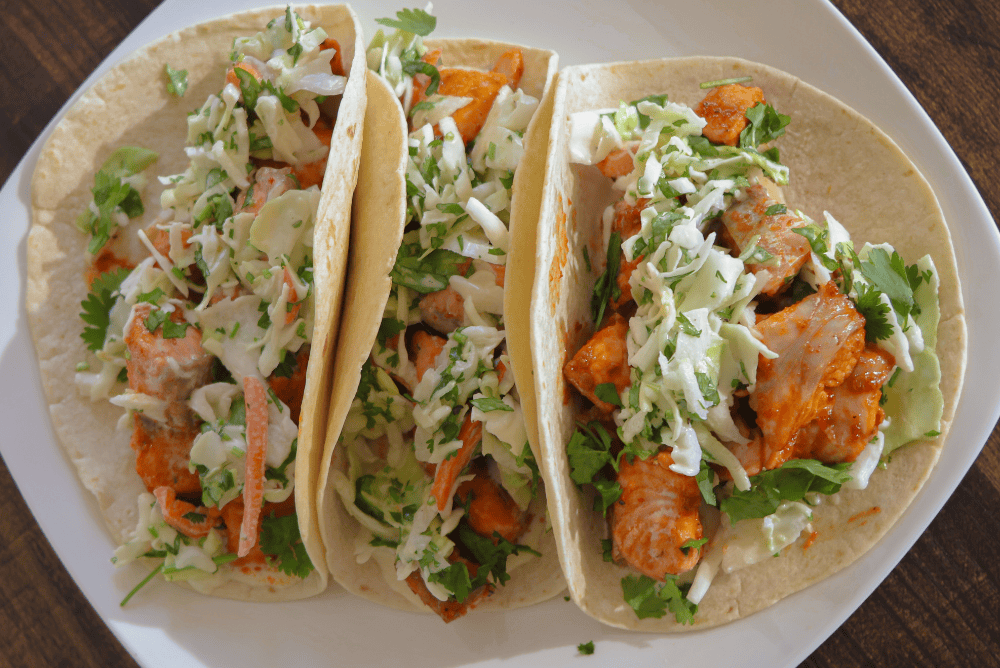 Honey Chipotle Salmon Tacos