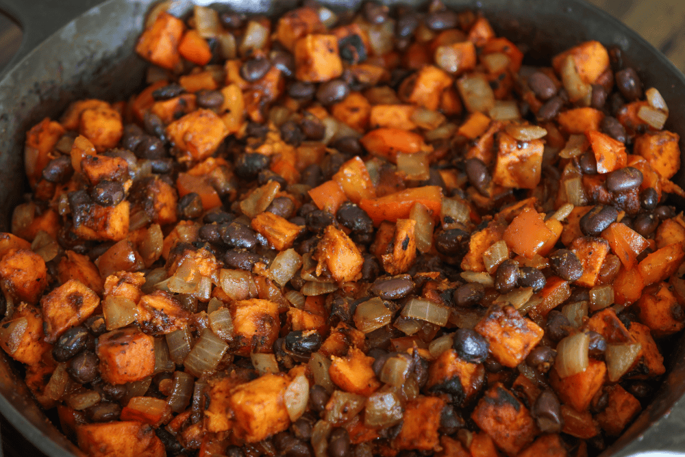 Sweet Potato Black Bean Hash