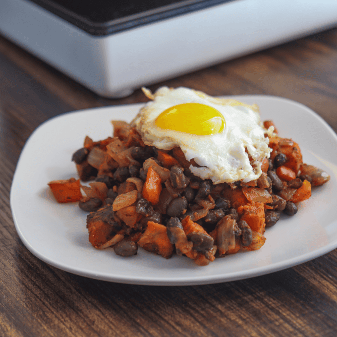 sweet potato black bean hash