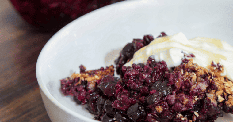Blueberry Granola Crumble