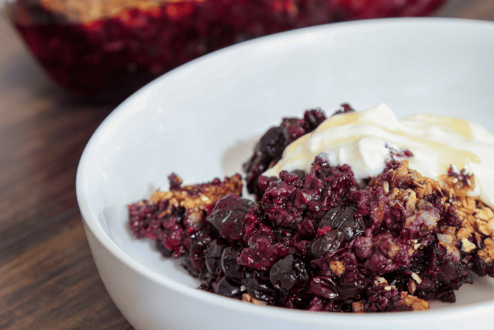 Blueberry Granola Crumble