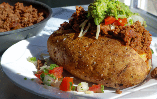 twice baked loaded taco potatoes