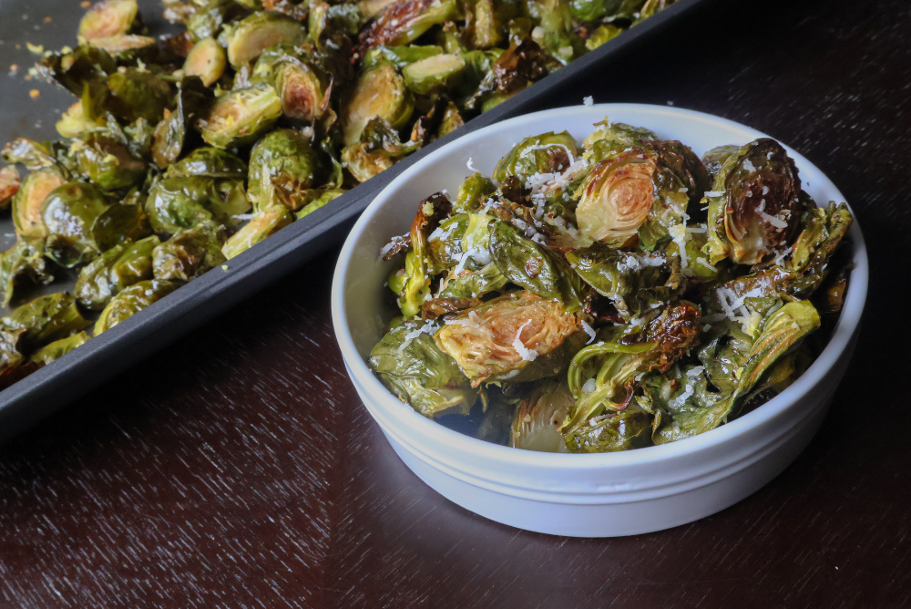 lemon garlic parmesan brussel sprouts