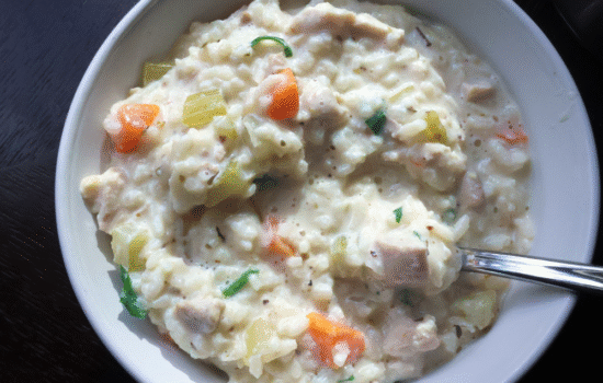 creamy chicken and rice soup