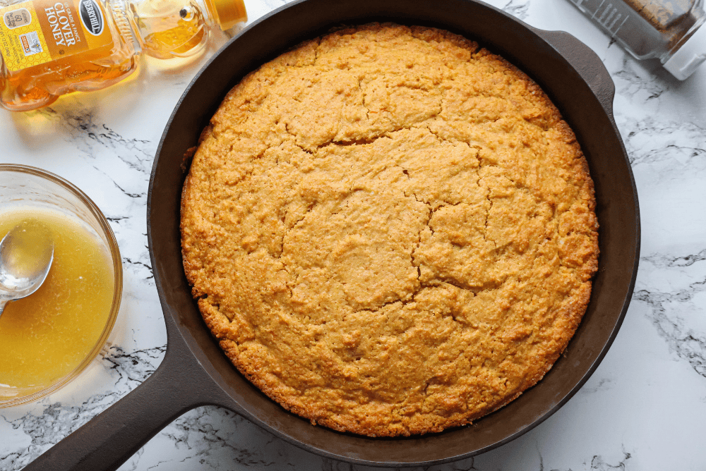 Honey Butter Sweet Potato Cornbread