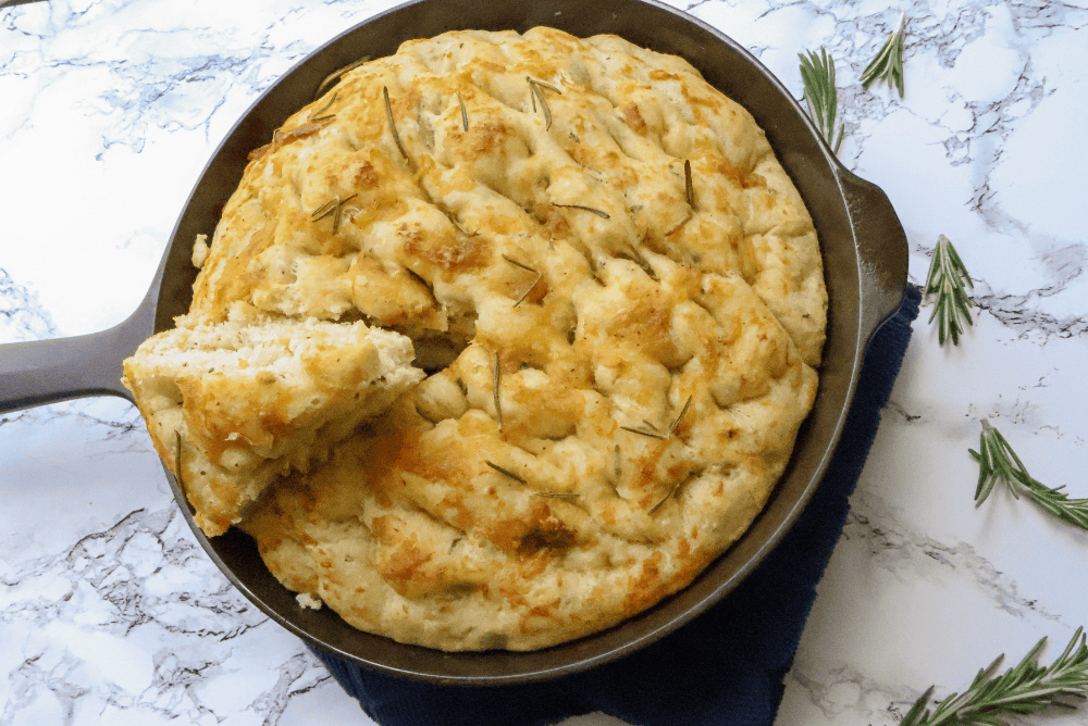 Roasted Garlic Rosemary Focaccia