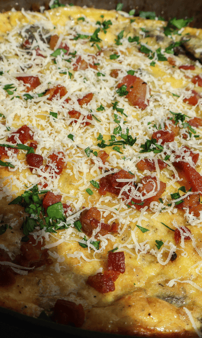 Mushroom Pancetta & Gruyere Frittata