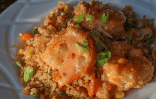 bang bang shrimp fried rice