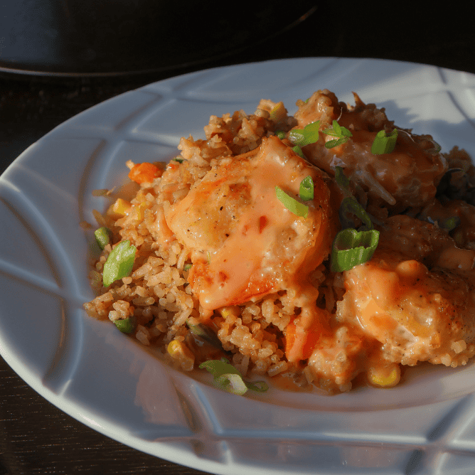 bang bang shrimp fried rice