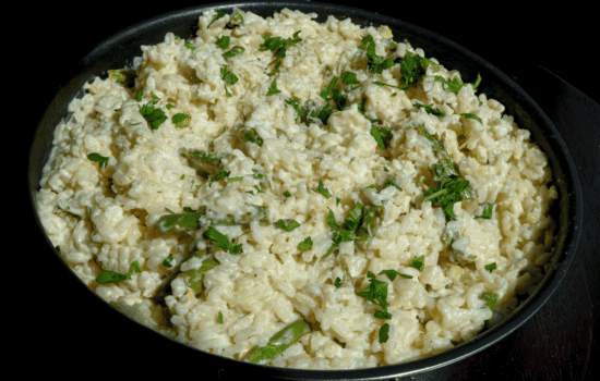 lemon asparagus risotto
