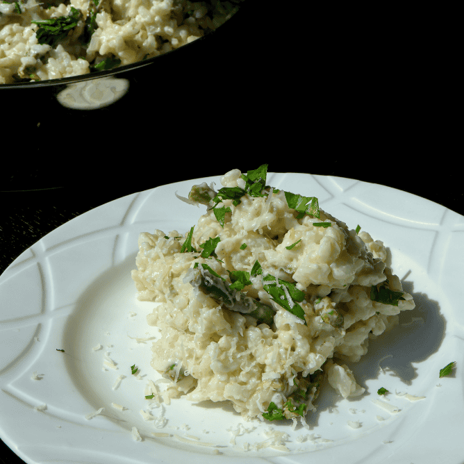 lemon asparagus risotto