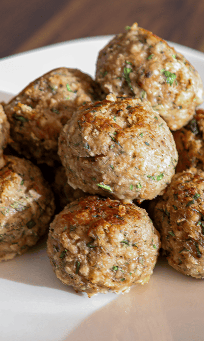 Juicy Dill Turkey Meatballs