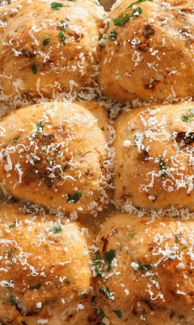 Sun-Dried Tomatoes Parmesan Dinner Rolls