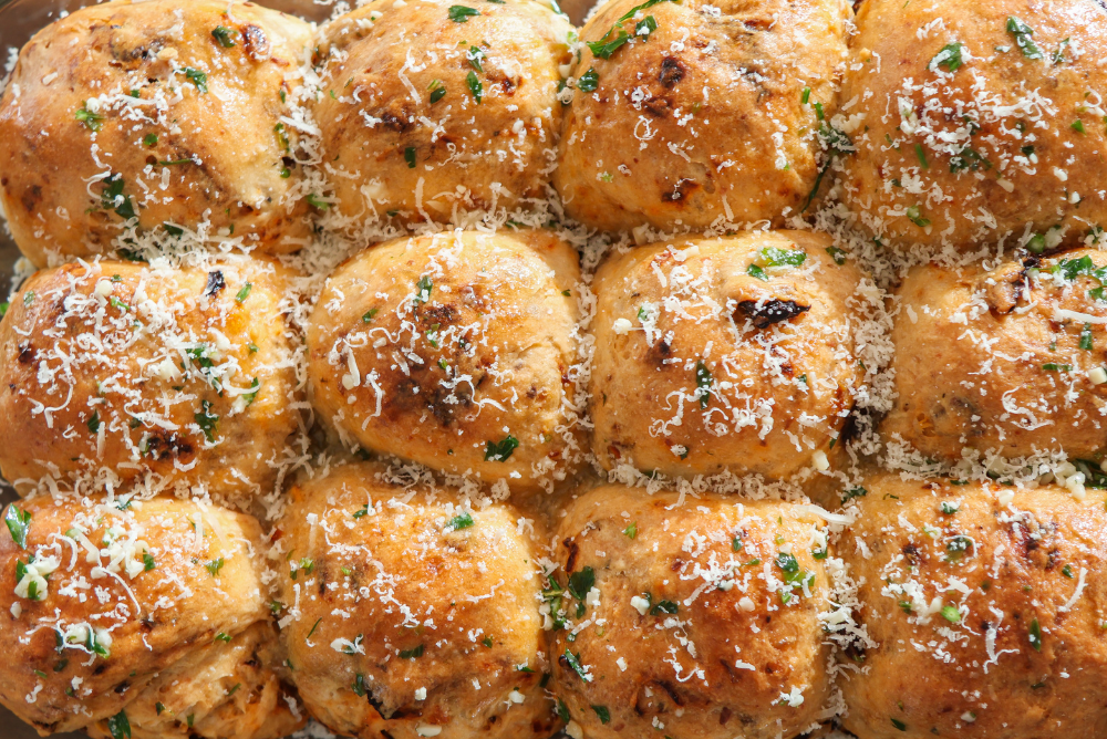 Sun-Dried Tomatoes Parmesan Dinner Rolls
