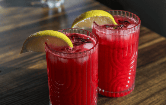 watermelon hibiscus lemonade