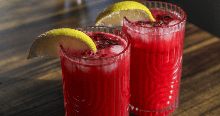 Watermelon Hibiscus Lemonade