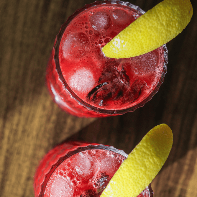 watermelon hibiscus lemonade
