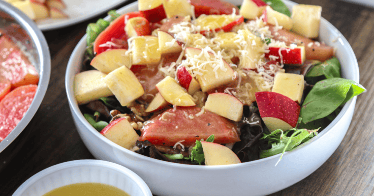 Glazed Beet & Apple Salad with Honey Lemon Vinaigrette