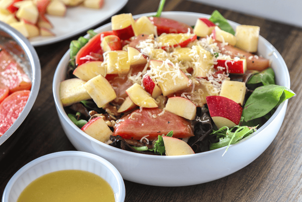 Glazed Beet & Apple Salad with Honey Lemon Vinaigrette