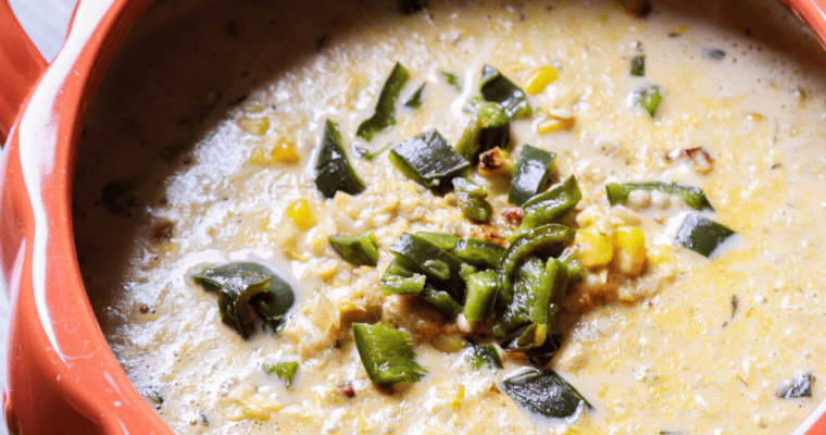 Roasted Corn & Poblano Cream Chowder